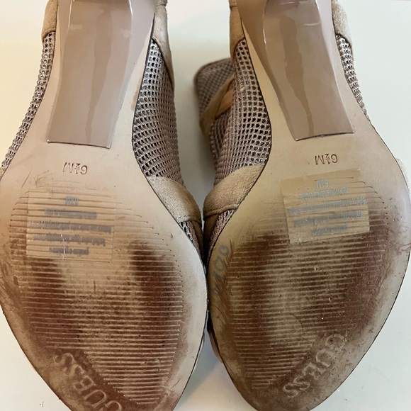 Guess Leather & Mesh heels Size 6 1/2 - Picture 5 of 7